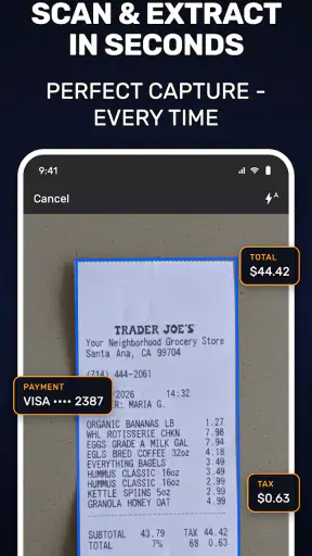 SparkReceipt: Receipt Scanner screenshot