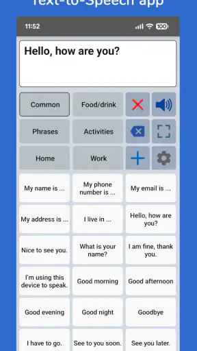Speech Assistant AAC screenshot