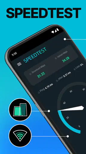 Speed test đo tốc độ mạng wifi screenshot