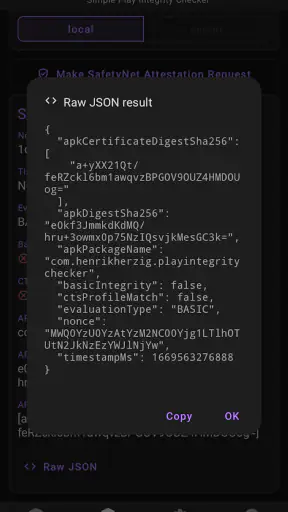 SPIC - Play Integrity Checker screenshot