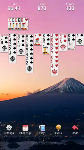 Spider Solitaire screenshot