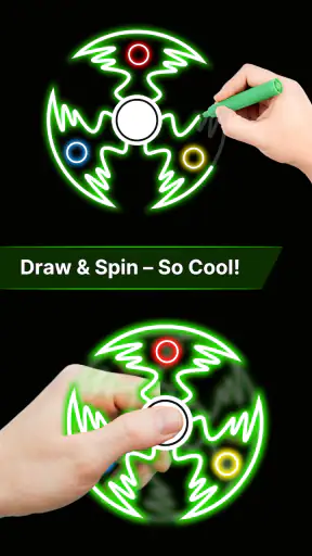 Spinner Ngón Tay: Vẽ Phát Sáng screenshot