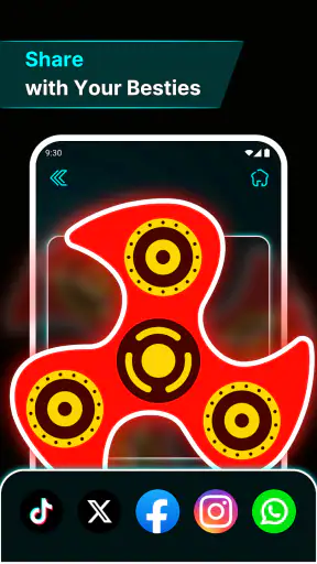 Spinner Ngón Tay: Vẽ Phát Sáng screenshot