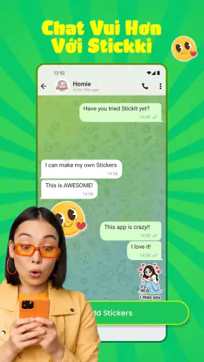 Stickki: WA Sticker Maker App screenshot