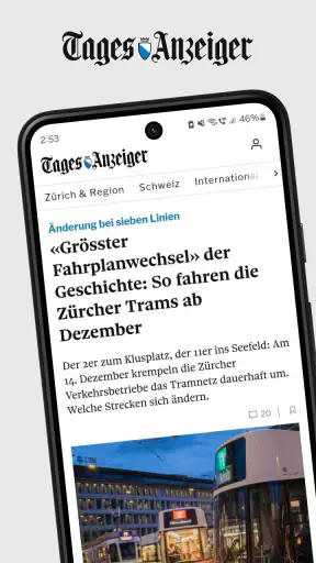 Tages-Anzeiger - News screenshot