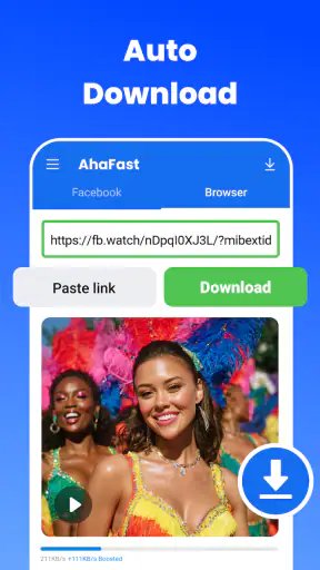 Tải ahafast, Tải video screenshot