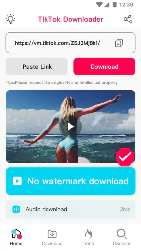 Tải video tiktok Không có Logo screenshot
