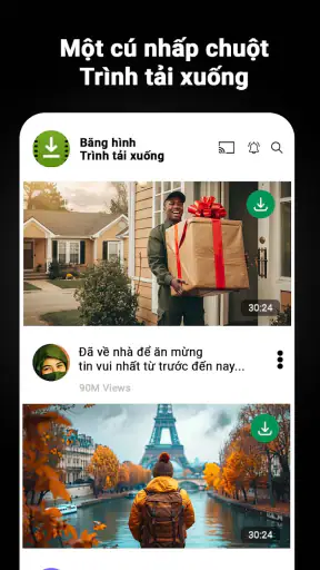 Tải xuống video HD cho tất cả screenshot