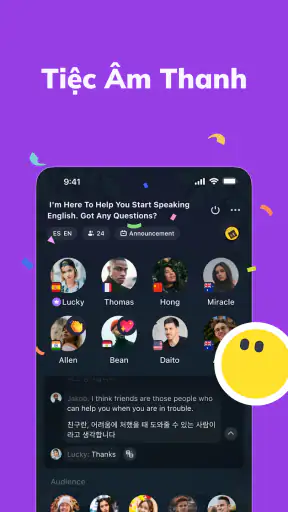 Talkin: Bạn Bè Toàn Cầu & Chat screenshot