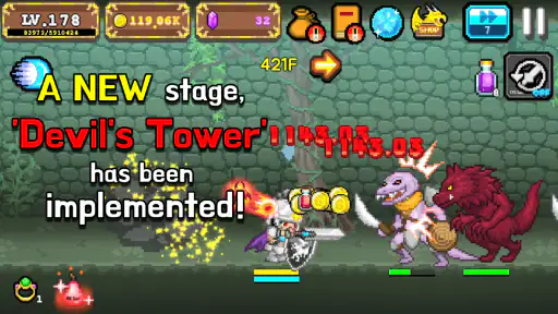 Tap Knight : Dragon's Attack screenshot