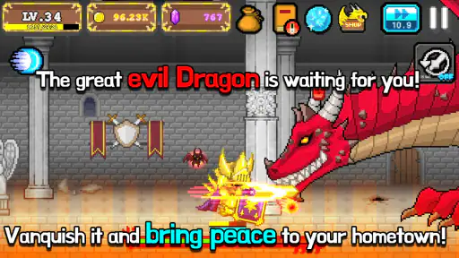 Tap Knight : Dragon's Attack screenshot