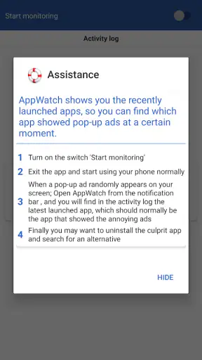 Tắt quảng cáo tự bật lên screenshot
