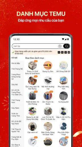 Temu: Mua sắm như tỷ phú screenshot