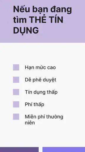 Thẻ tín dụng - Dễ phê duyệt screenshot