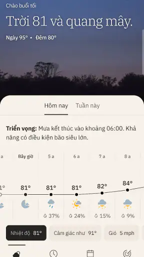 The Weather Channel screenshot