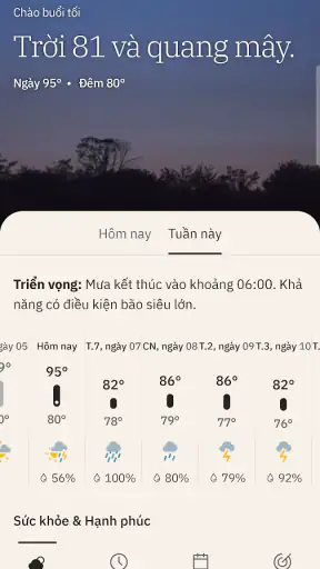 The Weather Channel screenshot