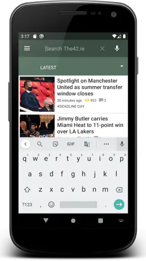 The42.ie Sports News screenshot