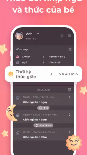 Theo dõi cho con bú, và em bé screenshot