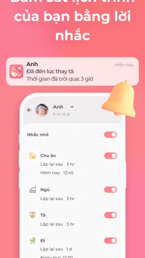 Theo dõi cho con bú, và em bé screenshot