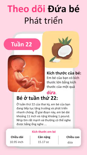 Theo dõi thai kỳ: lịch thai kì screenshot