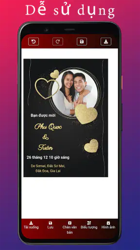 Thiệp mời đám cưới screenshot
