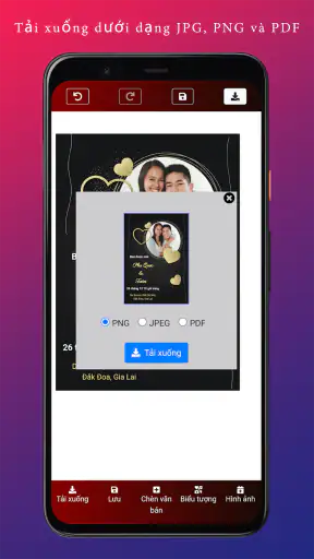 Thiệp mời đám cưới screenshot