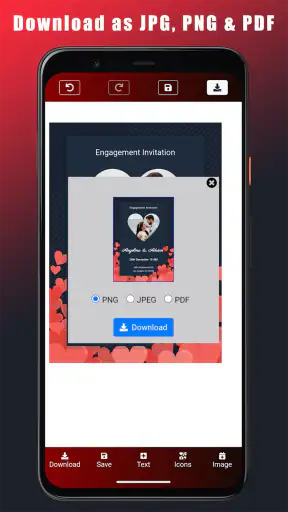 Thiệp mời đính hôn screenshot