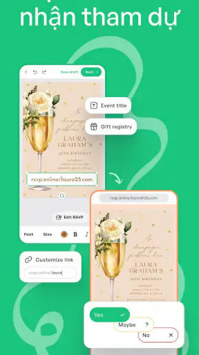 Thiết Kế Thiệp Mời Sáng Tạo screenshot