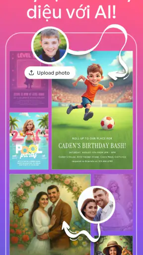 Thiết Kế Thiệp Mời Sáng Tạo screenshot