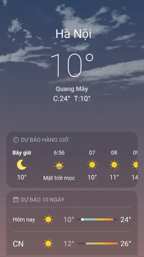 Thời tiết screenshot