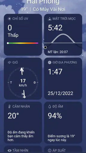 Thời tiết screenshot