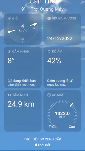 Thời tiết screenshot
