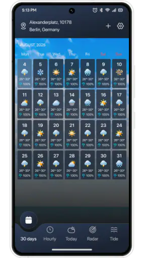 Thời Tiết: Dự Báo & Radar screenshot