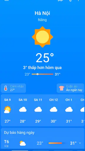 Thời tiết, Dự báo: Weather Sky screenshot