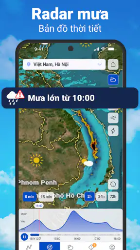 Thời tiết & Radar mưa screenshot