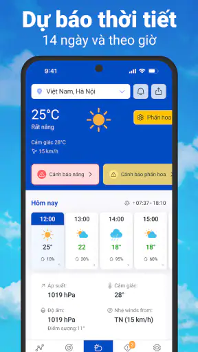 Thời tiết & Radar mưa screenshot