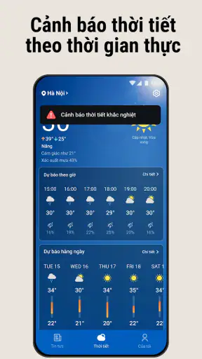 Thời tiết Tin tức - Radar screenshot