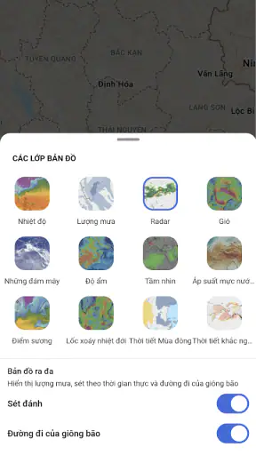 Thời tiết trên MSN-D.báo screenshot