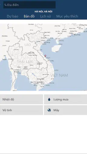 Thời tiết trên MSN-D.báo screenshot