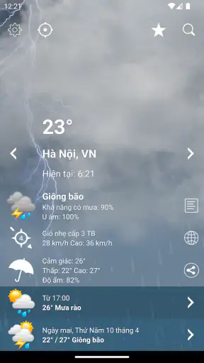 Thời tiết việt nam XL PRO screenshot