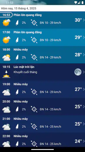 Thời tiết việt nam XL PRO screenshot