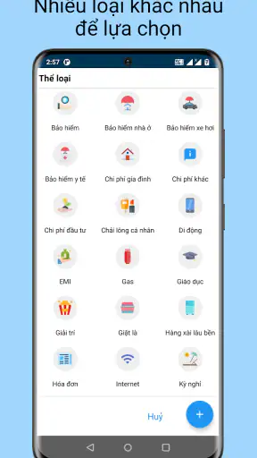 Thu nhập Chi phí- quản lý tiền screenshot