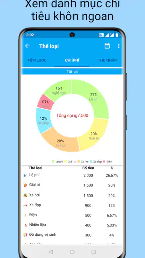 Thu nhập Chi phí- quản lý tiền screenshot