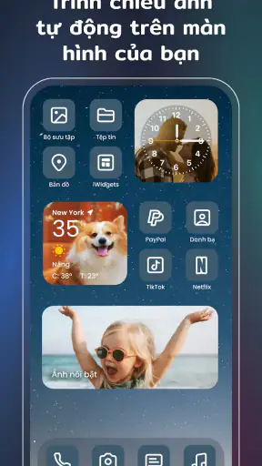 Tiện ích màu, Chủ đề: iWidgets screenshot