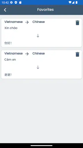 Tiếng việt sang tiếng trung screenshot