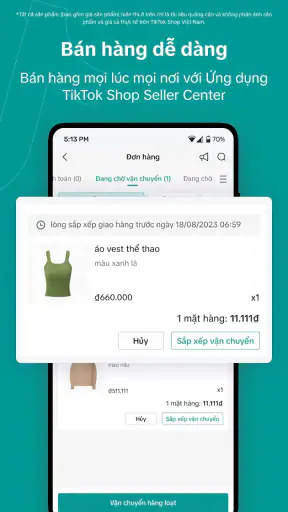 TikTok Shop Seller Center screenshot