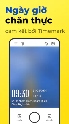 Timemark-chụp ảnh ngày giờ screenshot