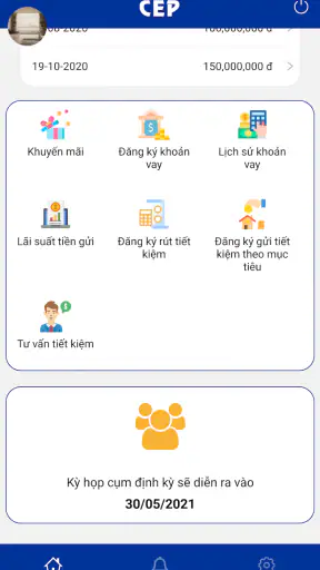 Tổ chức tài chính vi mô CEP screenshot