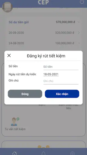 Tổ chức tài chính vi mô CEP screenshot