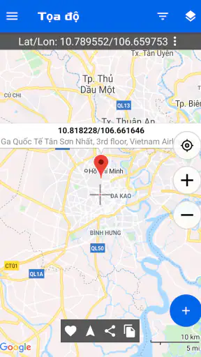 Tọa độ GPS: Vĩ độ & Kinh độ screenshot